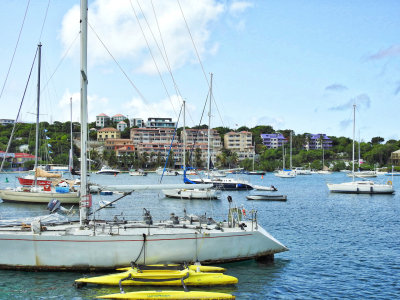 Busy Cruz Bay, St John