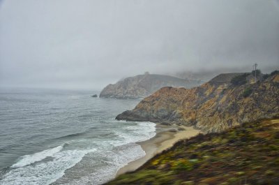The rugged coast at Pacifica