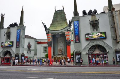 The Chinese Theater, home of the concrete hand and foot prints