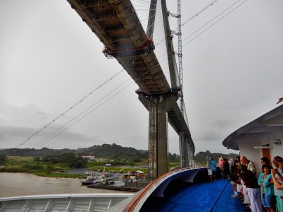 Passing under new Atlantic Bridge
