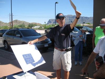 Joe Gerencher demonstrating pinhole projection