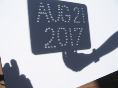 Eclipse projection ujsing pinholes