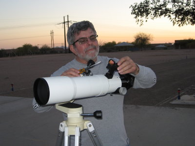 Bill Rudie with William Optics 80mm refractor