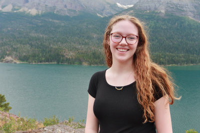 Zoe at St. Mary's Lake 