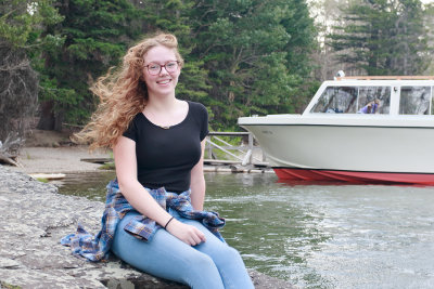 Zoe at St. Mary's Lake 