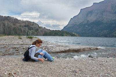 Doris at St. Mary's Lake