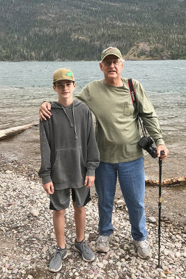 Tyler & Papa at St. Mary's Lake