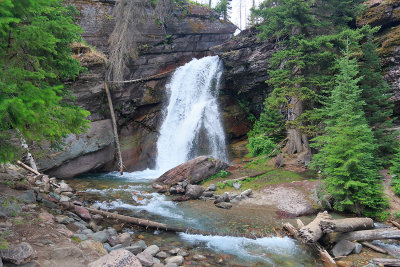 Waterfall at St. Mary's Lake