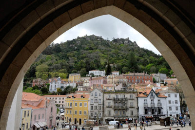 Sintra center from the Palace