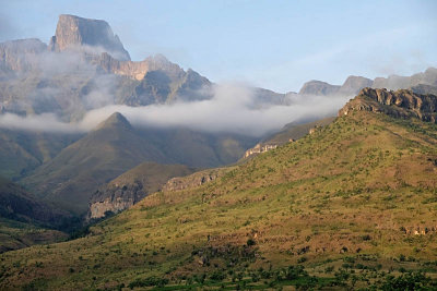 Drakensberg Mountains, view from Thendele Upper Camp