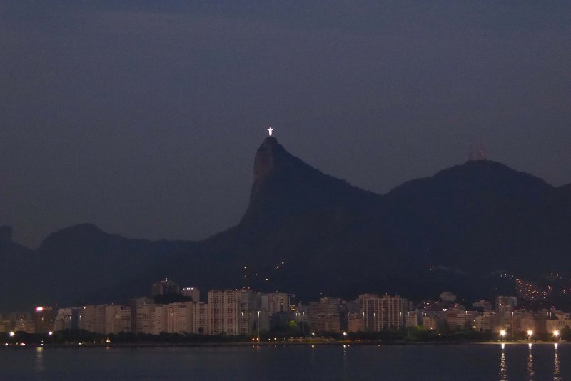 Christ the Redeemer Statue stands on top of Corcovado Mountain in Rio de Janeiro