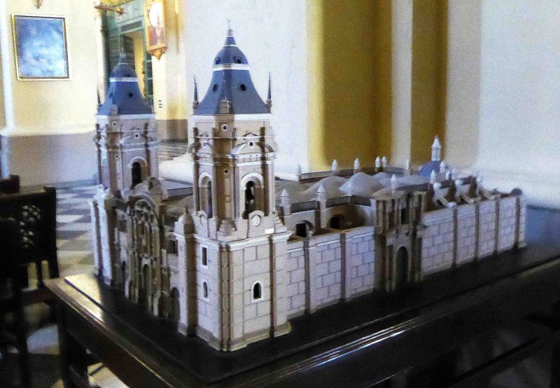 Model of the Cathedral of Lima, Peru