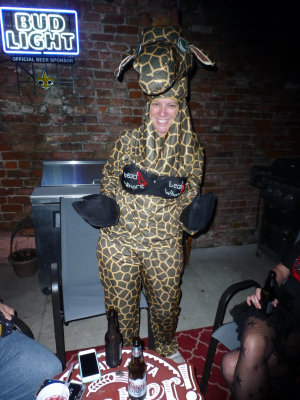 Giraffe at Sex Kitten Party