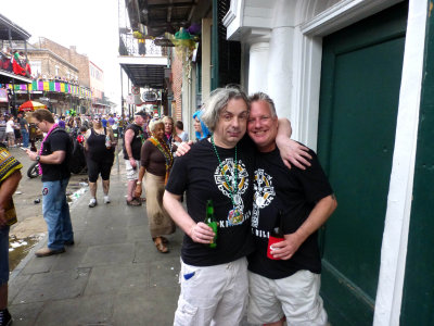 Outside Boondock on Fat Tuesday