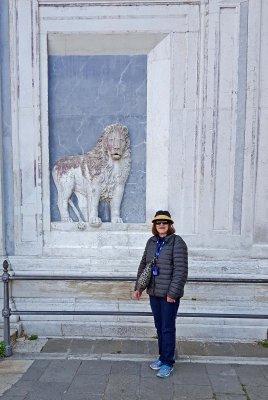 Lion on the Facade of The Scuola Grande di San Marco