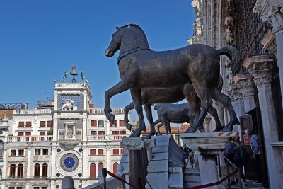 Replicas of the Horses of St. Mark (originals installed in 1254 AD are now inside the Museum)
