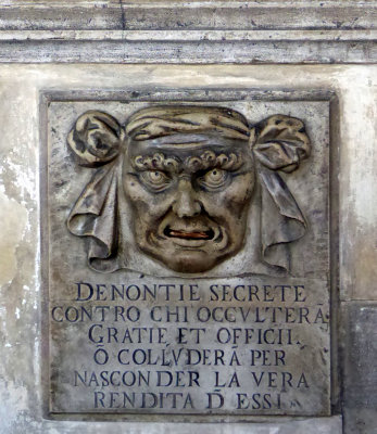 Mailbox in Doge's Palace for Citizens to submit questions to Ruling Council of Venice