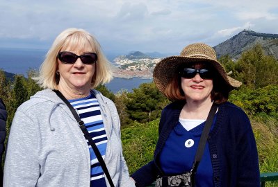 Susan & Robin above Dubrovnik