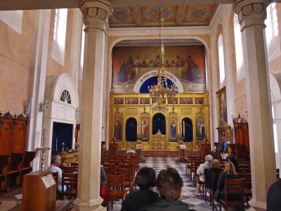 Inside the Serbian Orthodox Church of the Holy Annunciation (1877) in Dubrovnik