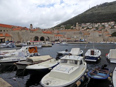 12th Century Buildings in the Old City Port of Dubrovnik now house Restaurants