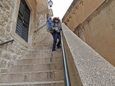 Stairs to the City Walls of Dubrovnik