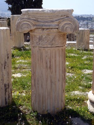 Column from the Temple of Rome and Augustus