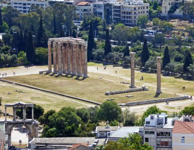 Temple of Olympian Zeus had 104 columns in the 2nd Century AD