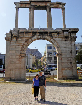 Hadrian's Gate was built in 131 or 132 AD