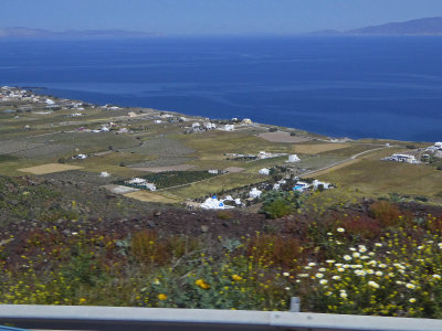 The Coast of Santorini Island, Greece