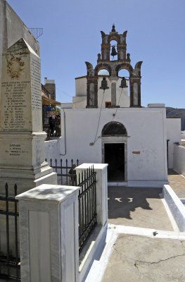 The Church of St Nicholas (1660) in Pyrgos is the oldest Church in Santorini