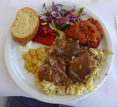 Lunch at Pyrgos Restaurant