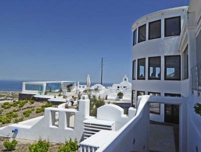 Back side of Pyrgos Restaurant