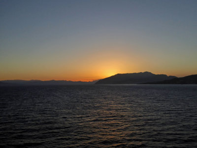 Sunrise over the Tyrrhenian Sea