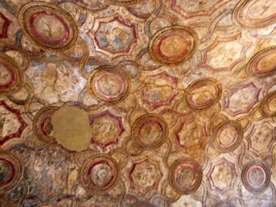 Stucco Decoration on Ceiling of Spa in Pompeii