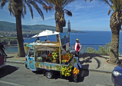 Vendor on the Road to Sorrento