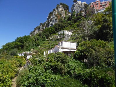 View from the Funicular on the Island of Capri