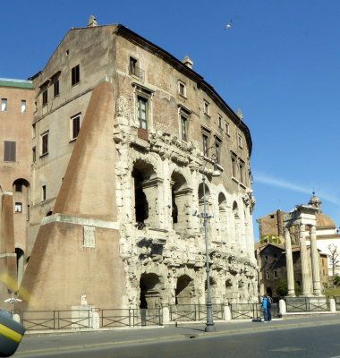 Apartments above Ancient Ruins in Rome, Italy