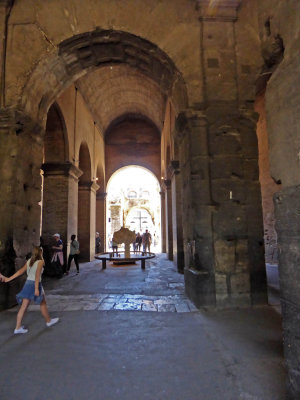 Inside the Colosseum of Rome (built 72-81 AD)