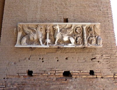 Relief on the wall of a wing of the Roman Palace of Domitian (92 AD)