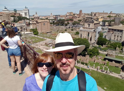 The Roman Forum and downtown Rome