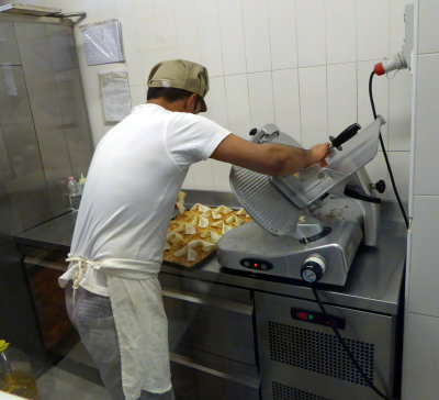 Preparing Pizza in Rome