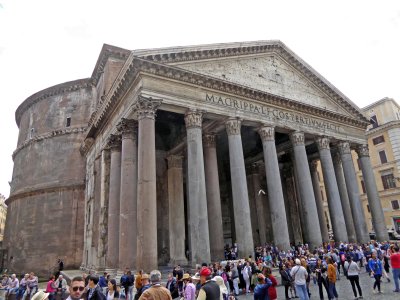 The Pantheon of Rome was completed by the Emperor Hadrian