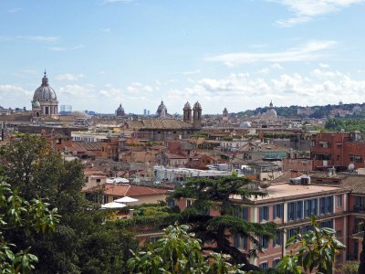 Overlooking the Domes of Rome