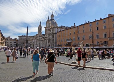 Piazza Navona is built on the site of 1st Century Circus Agonalis