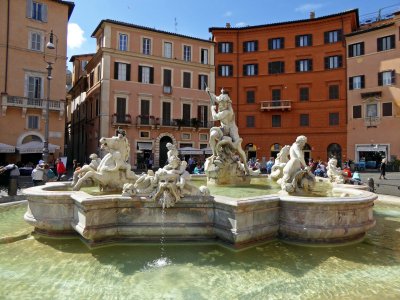 The Fountain of Neptune in Piazza Navona