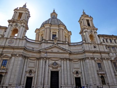Sant'Agnese is a 17th century Baroque church in Piazza Navona
