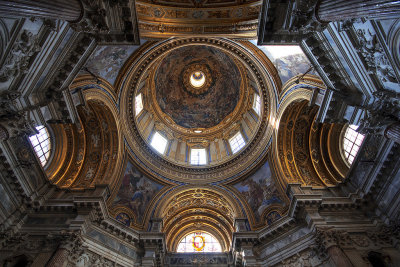 Dome of Sant'Agnese church in Piazza Navona