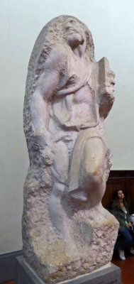 Michelangelo's unfinished statue of St. Matthew (1506)