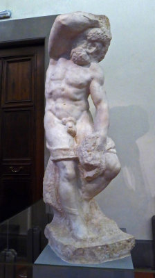 Michelangelo's unfinished statue referred to as 'The Bearded Slave'