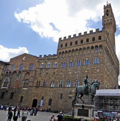 Palazzo Vecchio (started in 1299 AD) is the Town Hall of Florence